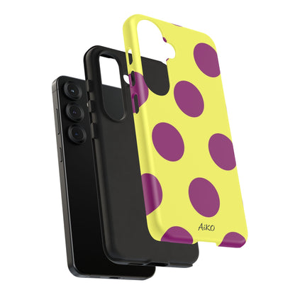 Polka Dots (Yellow & Purple)