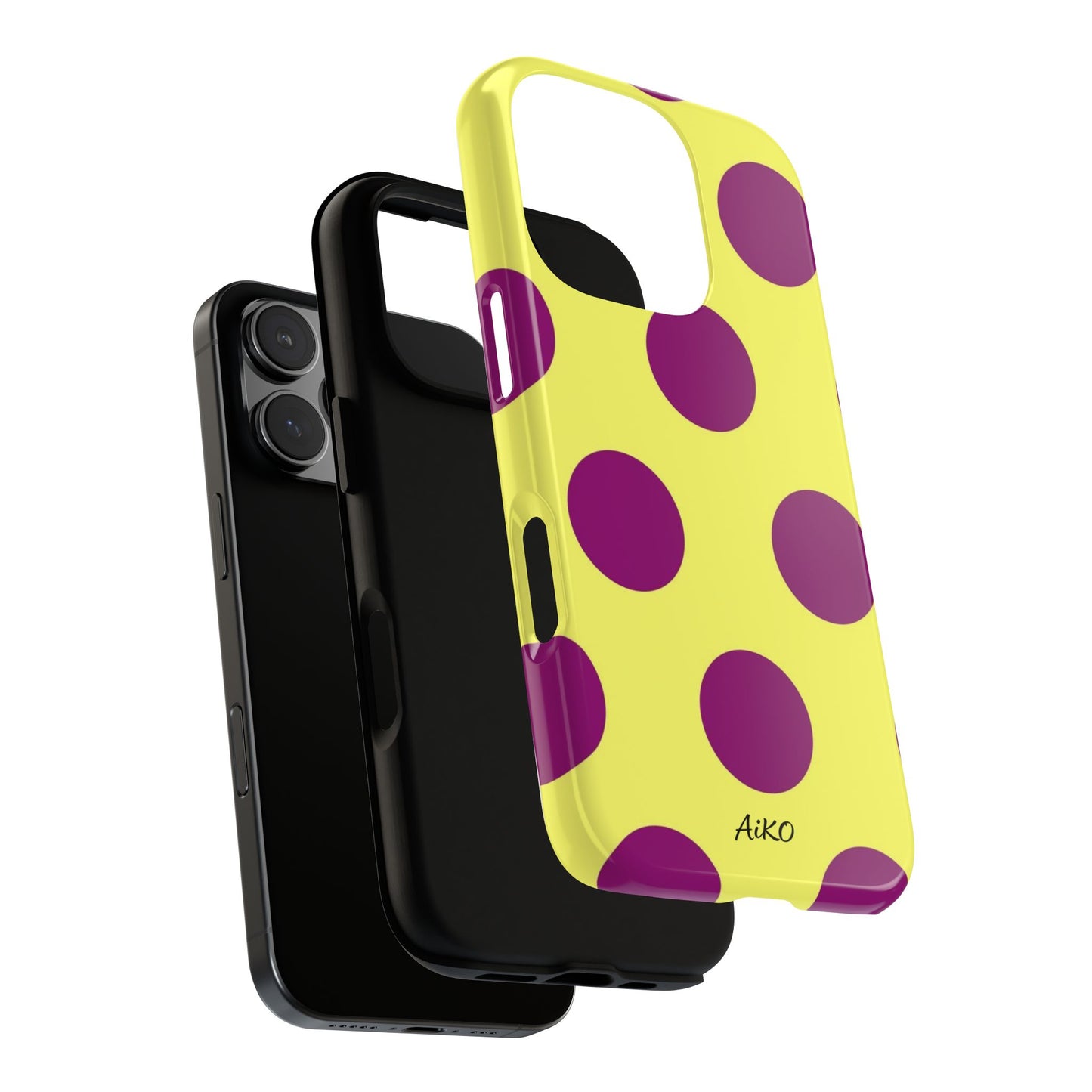 Polka Dots (Yellow & Purple)