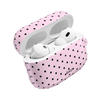 Polka Dot ( Pink and Black) AirPods Cases