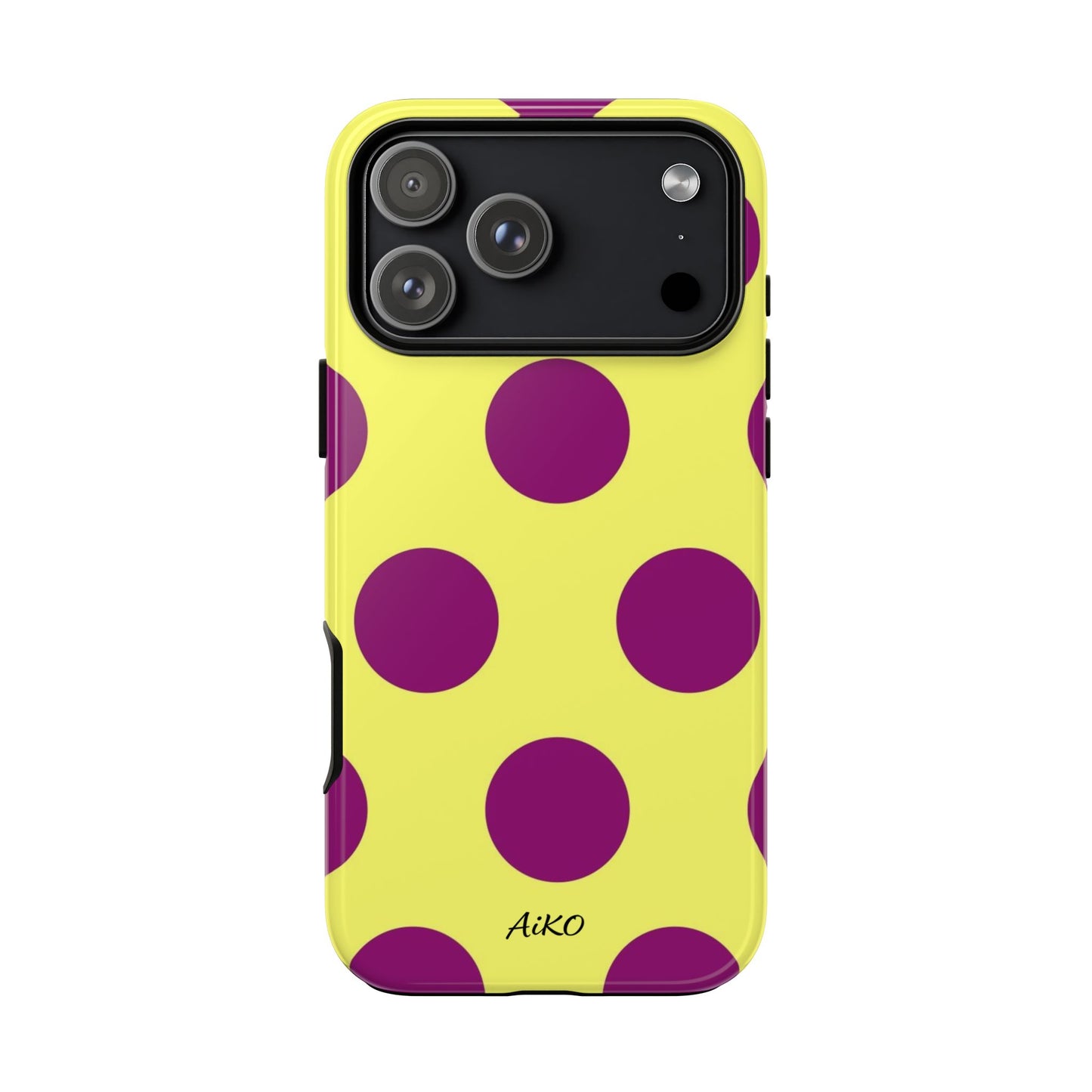 Polka Dots (Yellow & Purple)
