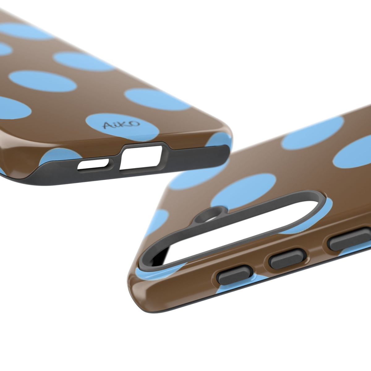 Polka Dots (Blue & Brown)