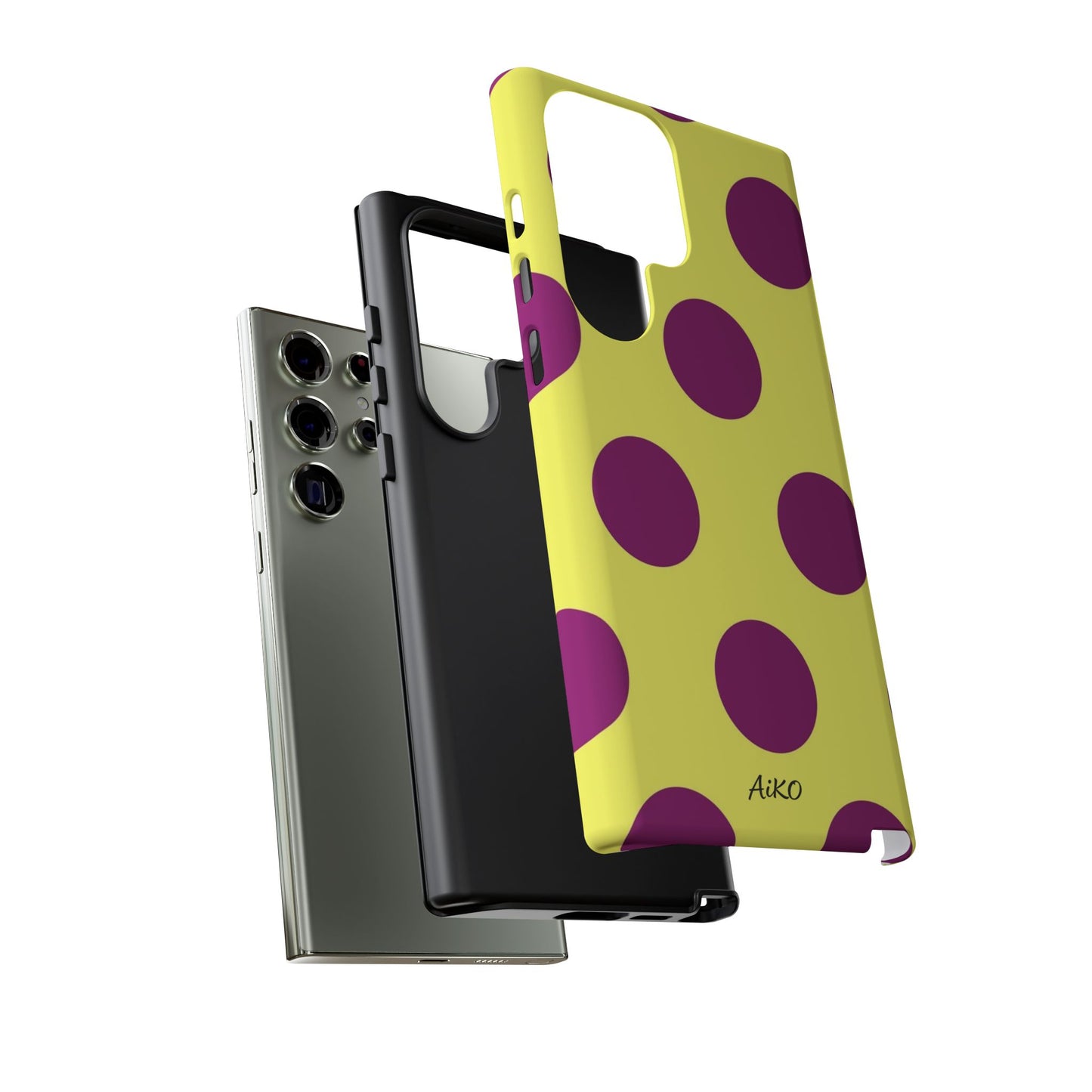 Polka Dots (Yellow & Purple)