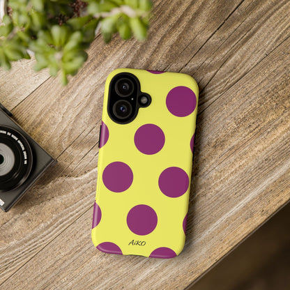 Polka Dots (Yellow & Purple)