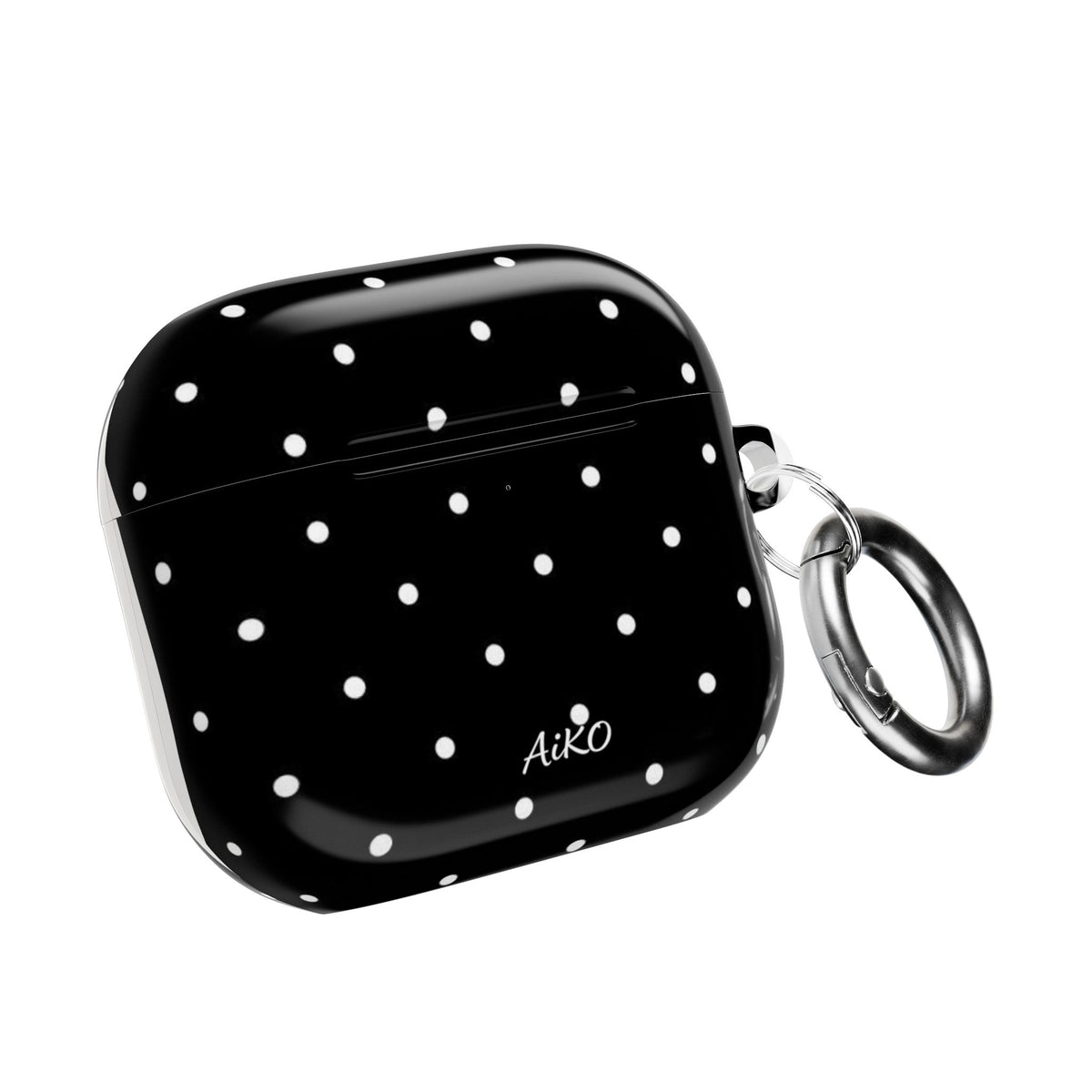 Polka Dot (Black and white) AirPods Cases