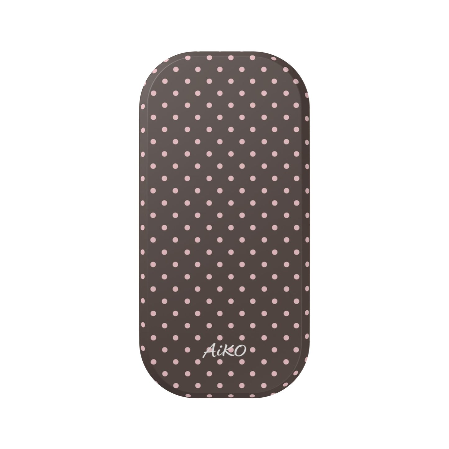 Baby Dots (Brown and Pink)-Click-On Grip