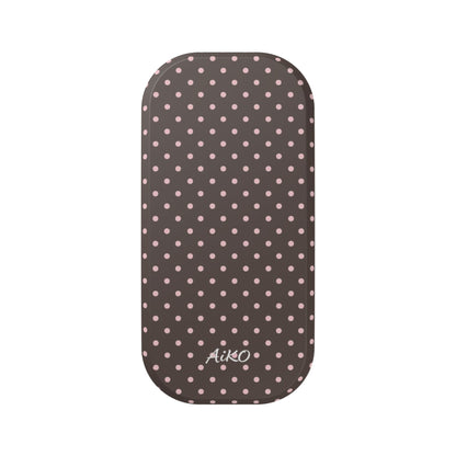 Baby Dots (Brown and Pink)-Click-On Grip