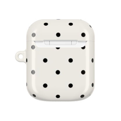 Polka Dot ( White and Black) AirPods Cases