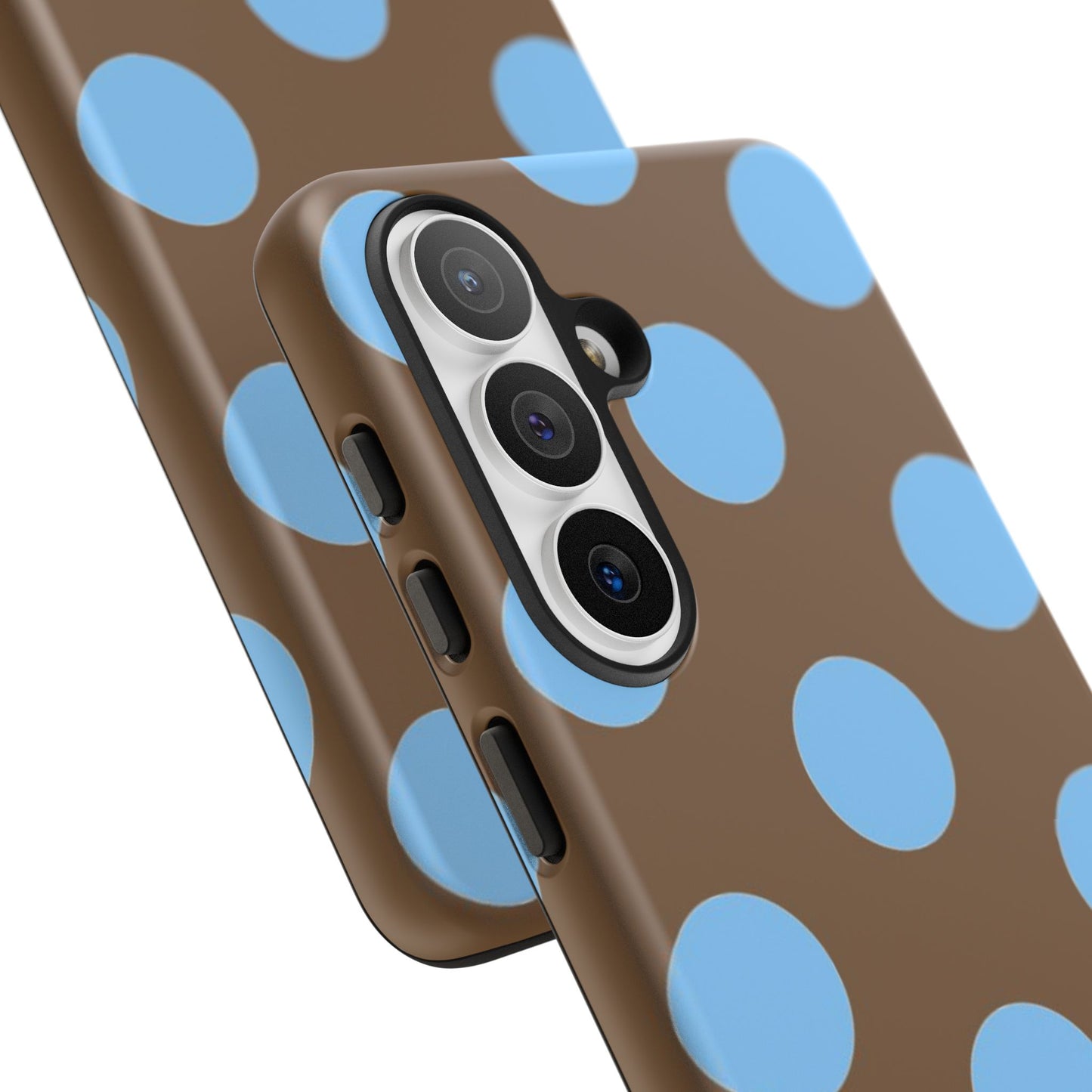 Polka Dots (Blue & Brown)