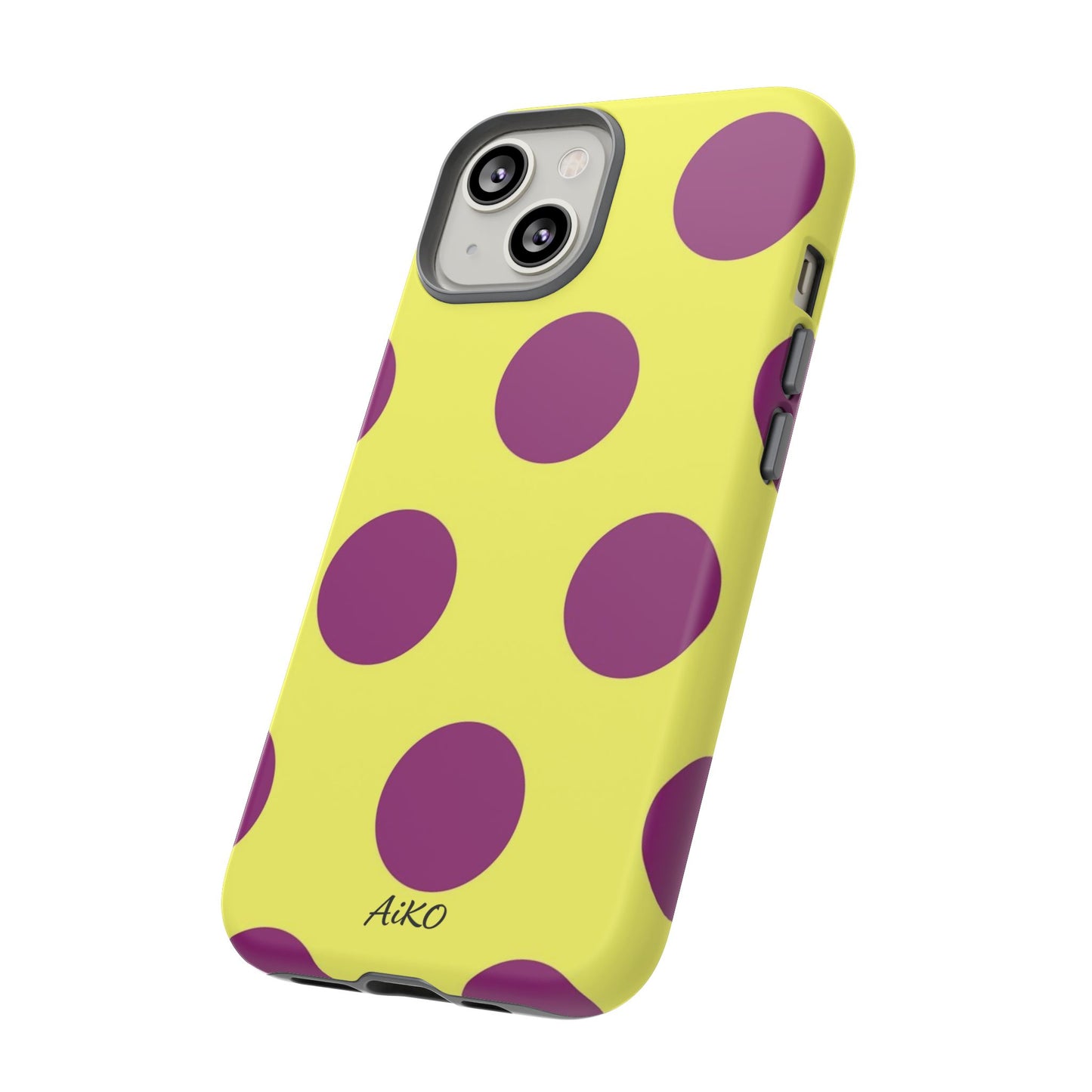 Polka Dots (Yellow & Purple)