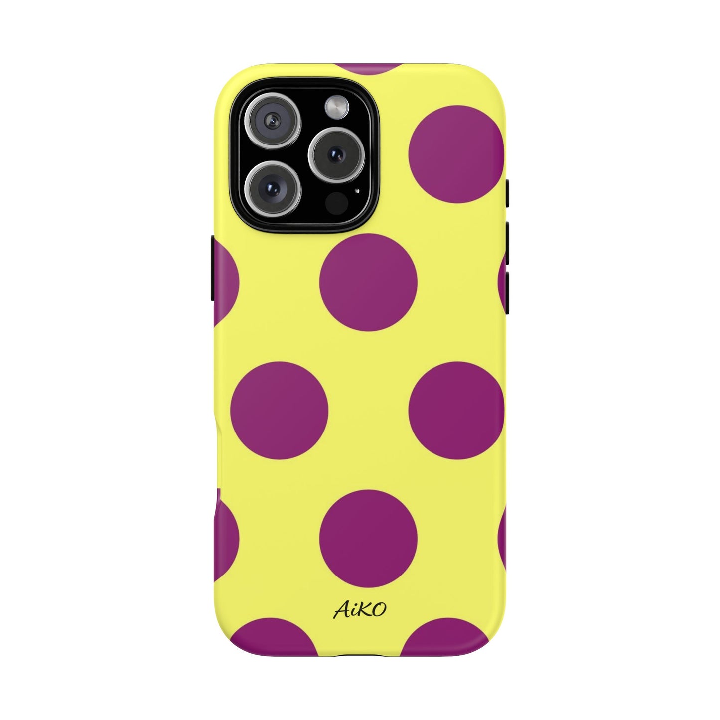 Polka Dots (Yellow & Purple)