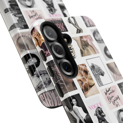 Fashion Collage Phone Case — Pink Vogue Magazine Aesthetic Tough Case