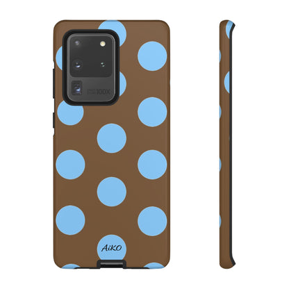 Polka Dots (Blue & Brown)