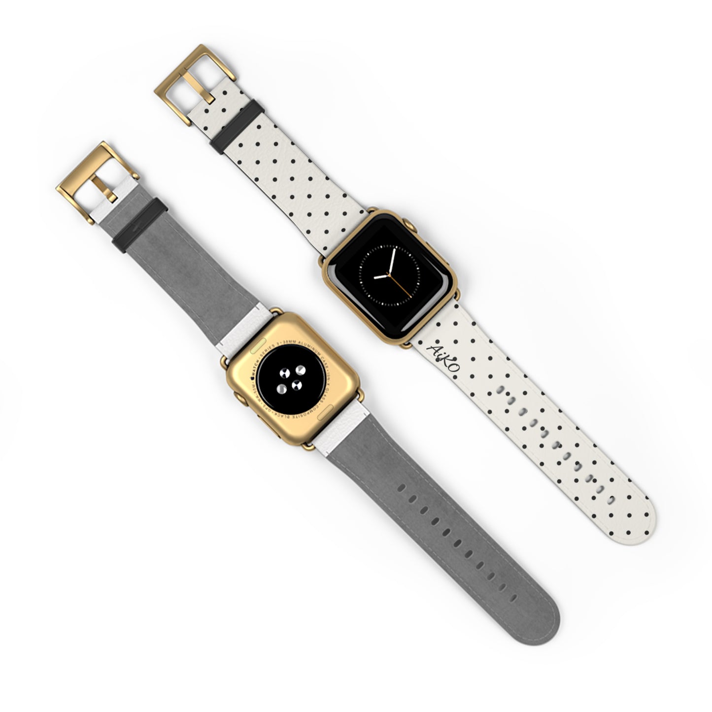 Polka Dot ( White and Black) Apple Watch Band