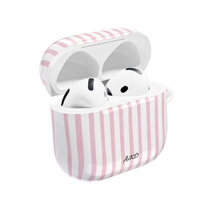 Blush Stripes AirPods Cases
