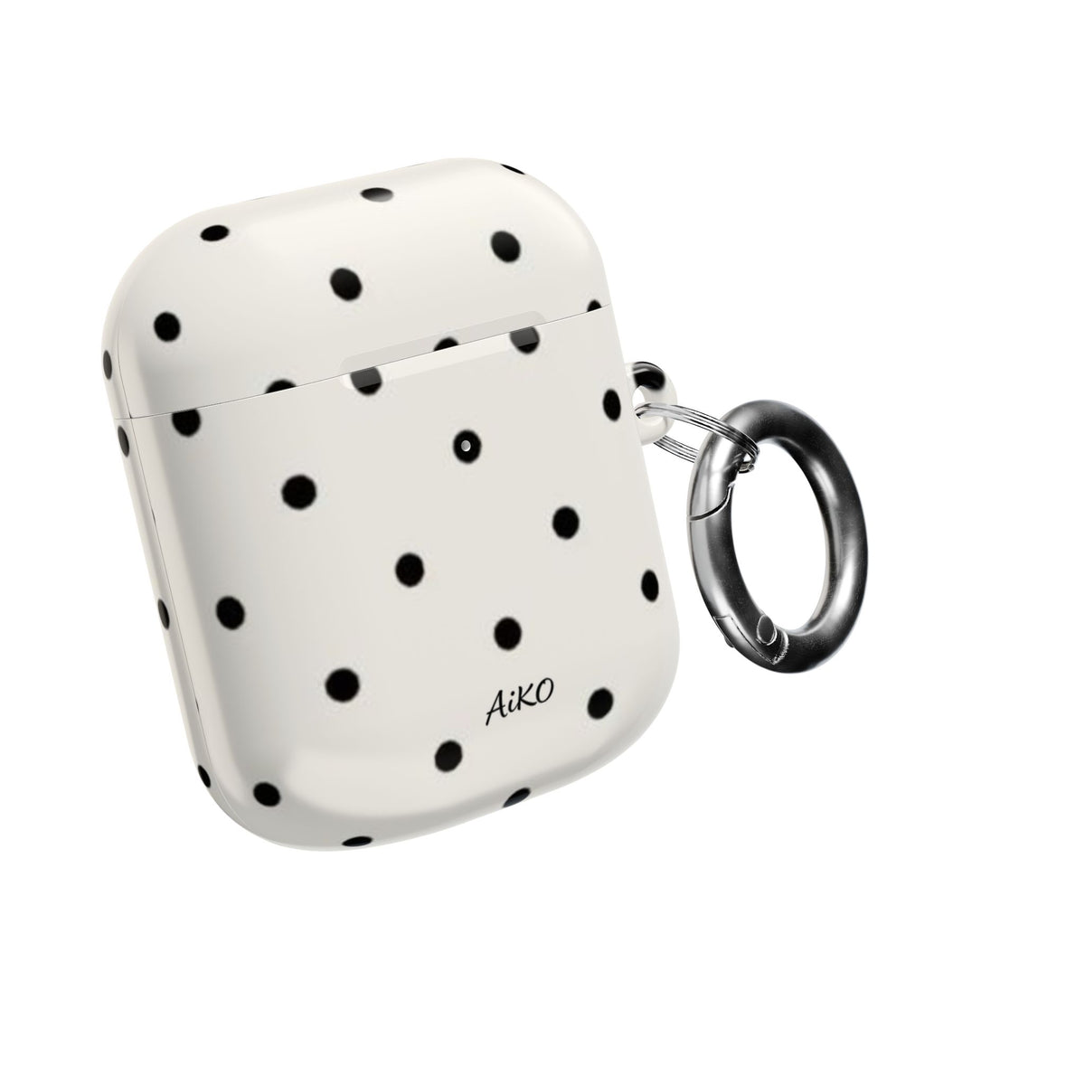 Polka Dot ( White and Black) AirPods Cases