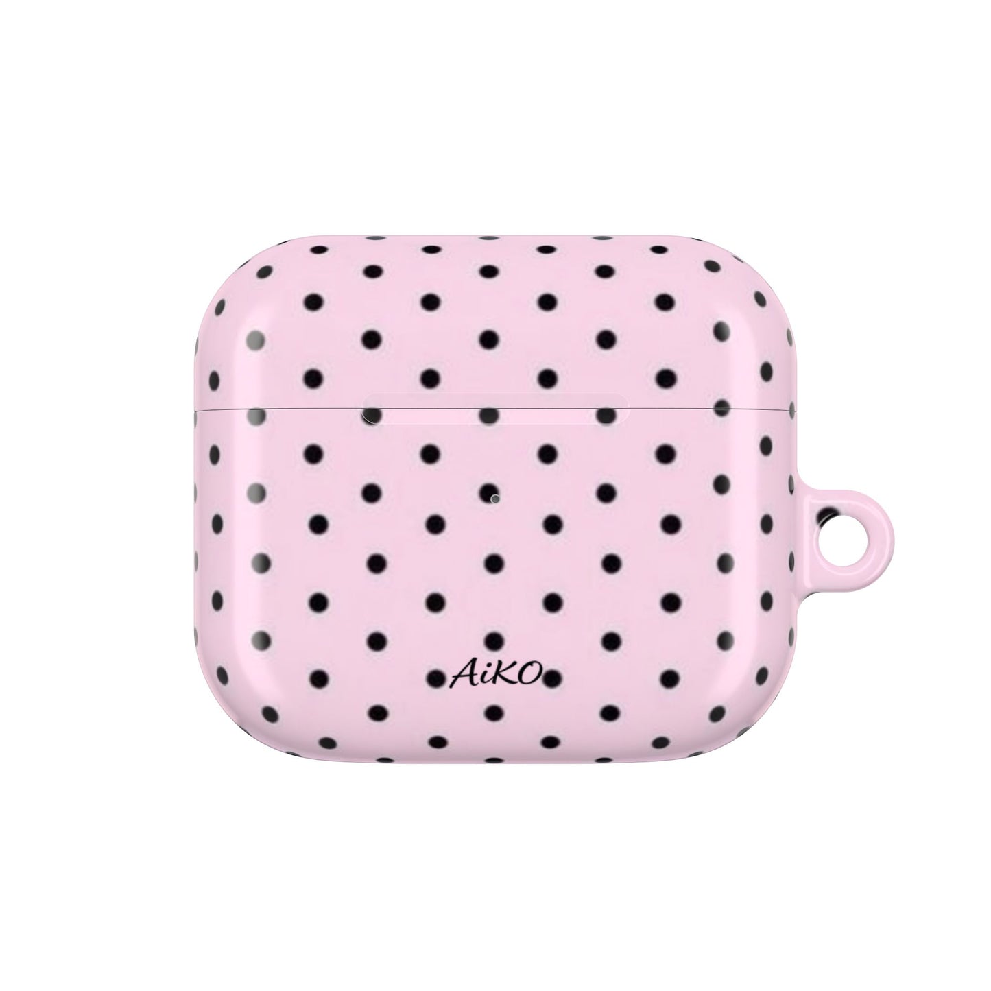 Polka Dot ( Pink and Black) AirPods Cases