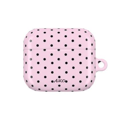 Polka Dot ( Pink and Black) AirPods Cases