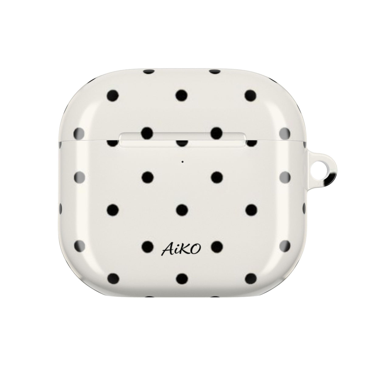 Polka Dot ( White and Black) AirPods Cases