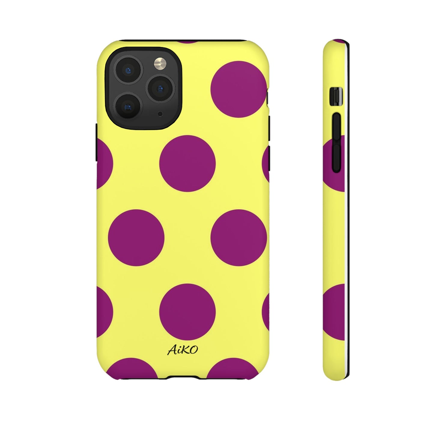Polka Dots (Yellow & Purple)