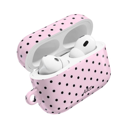 Polka Dot ( Pink and Black) AirPods Cases