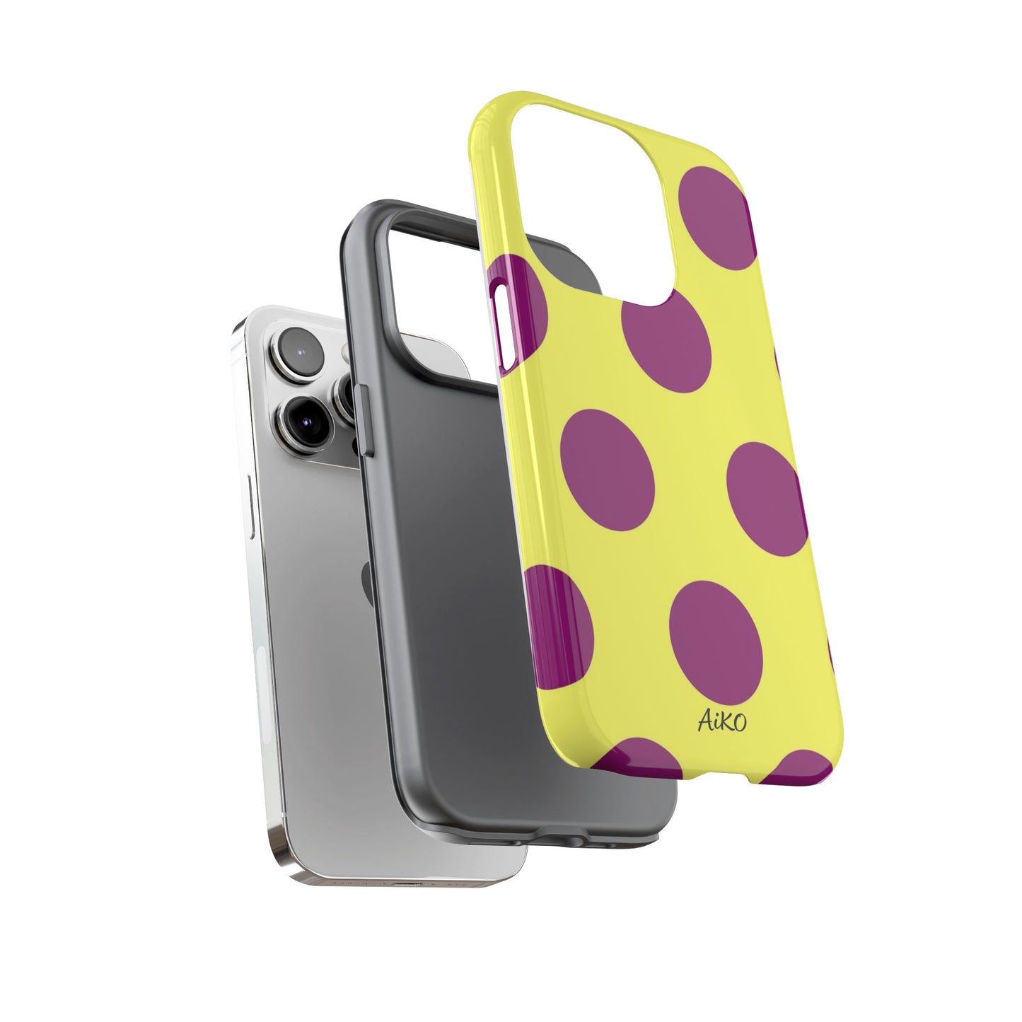 Polka Dots (Yellow & Purple)