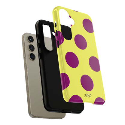 Polka Dots (Yellow & Purple)