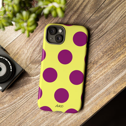 Polka Dots (Yellow & Purple)