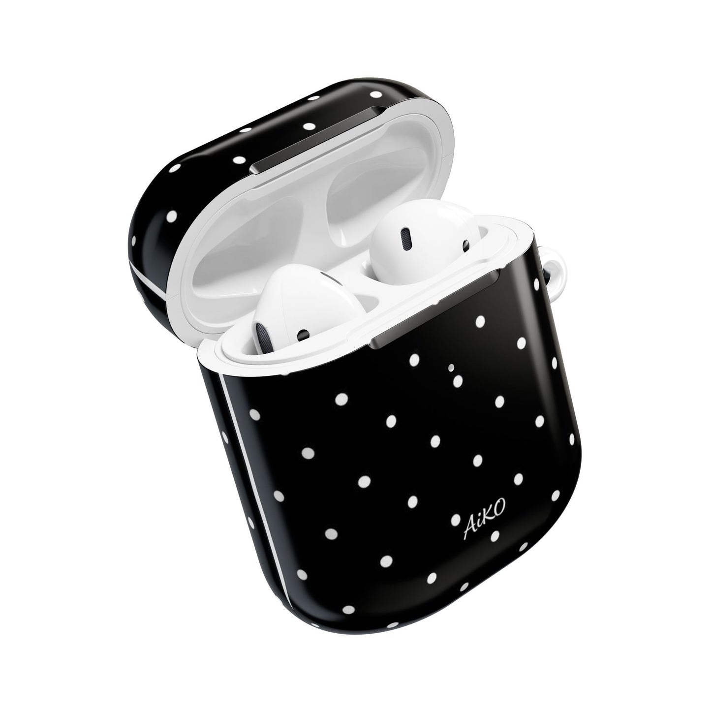 Polka Dot (Black and white) AirPods Cases