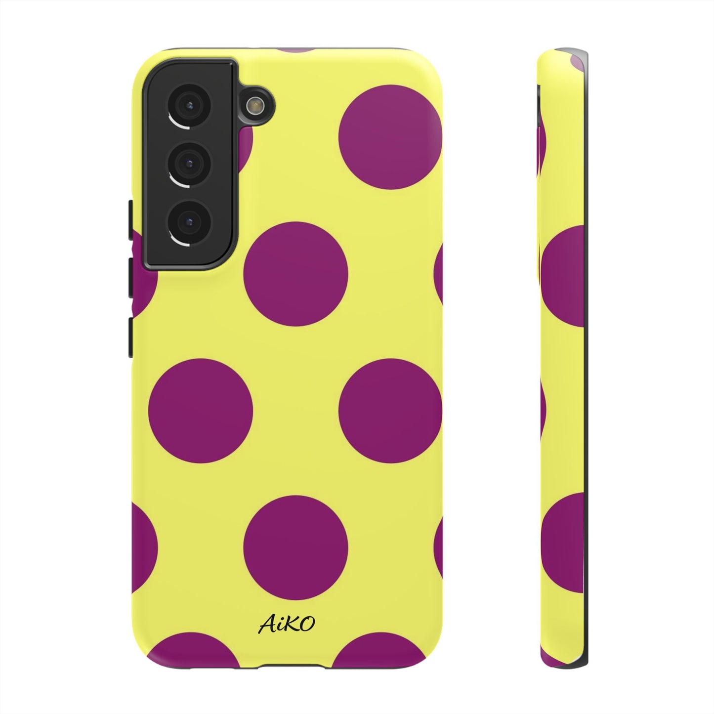 Polka Dots (Yellow & Purple)