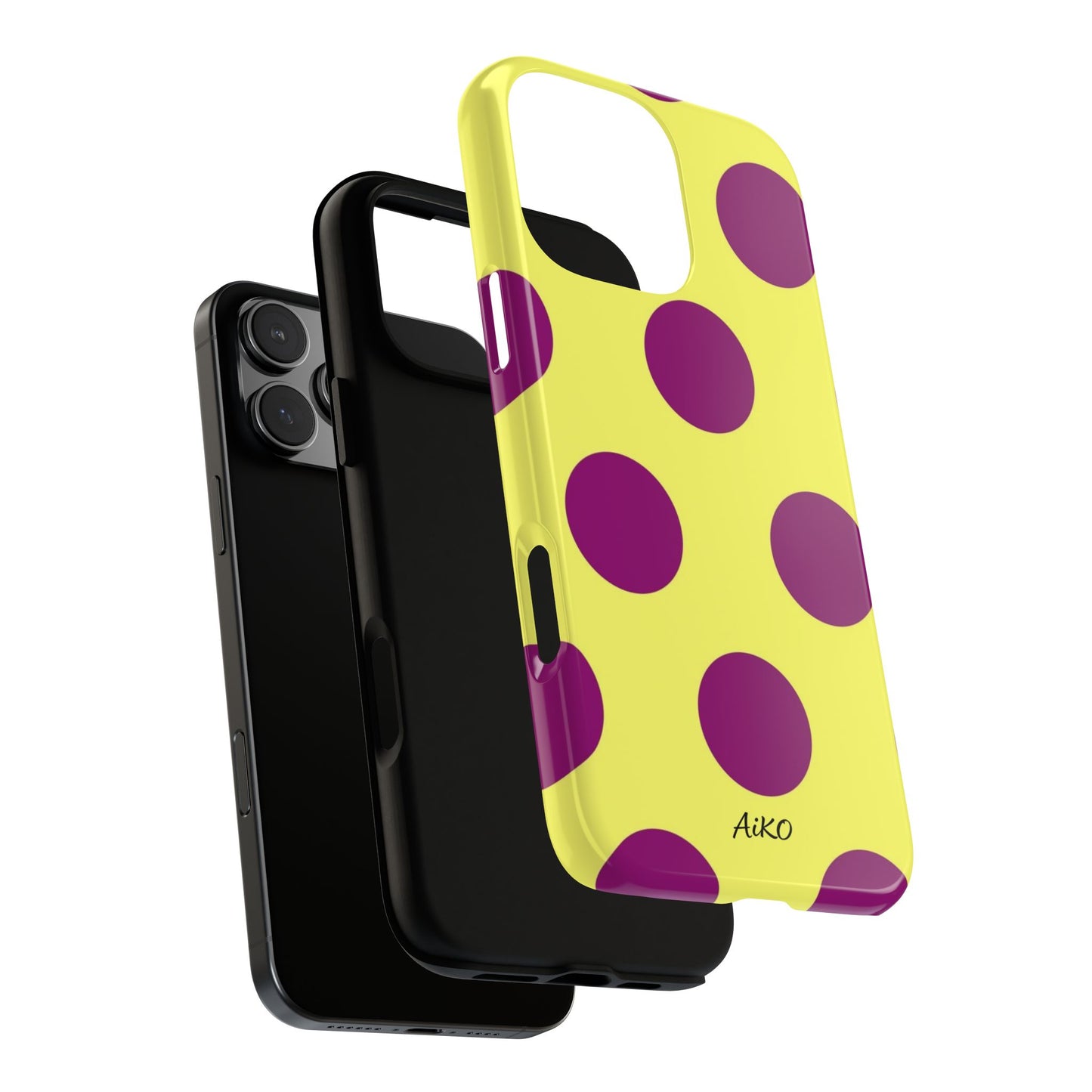 Polka Dots (Yellow & Purple)