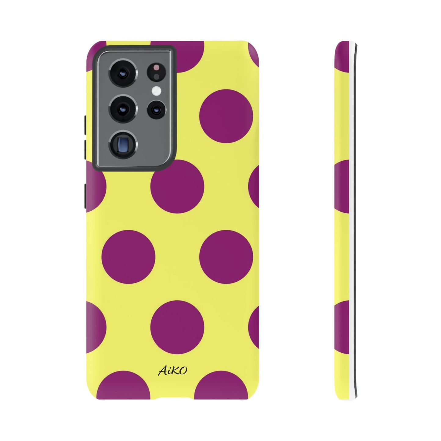 Polka Dots (Yellow & Purple)