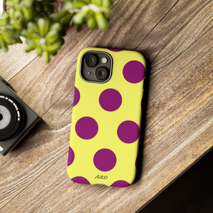 Polka Dots (Yellow & Purple)