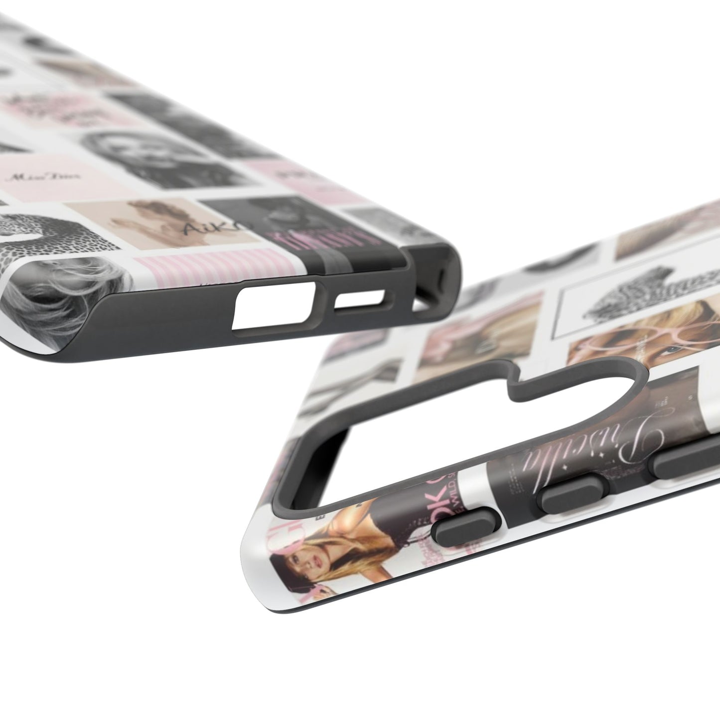 Fashion Collage Phone Case — Pink Vogue Magazine Aesthetic Tough Case