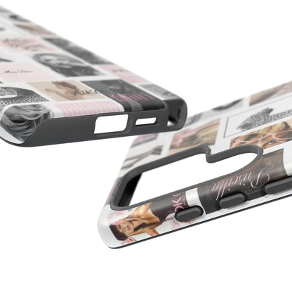 Fashion Collage Phone Case — Pink Vogue Magazine Aesthetic Tough Case