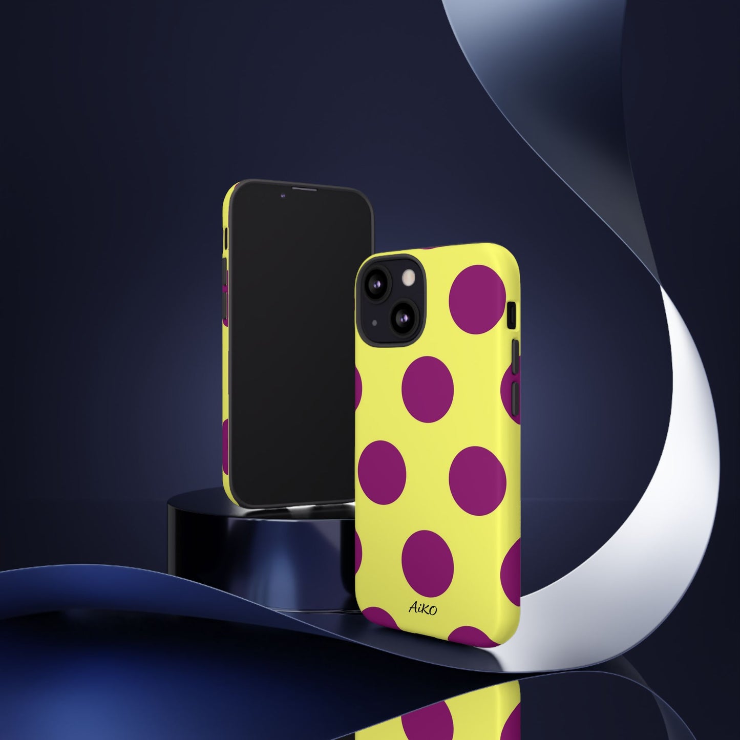 Polka Dots (Yellow & Purple)