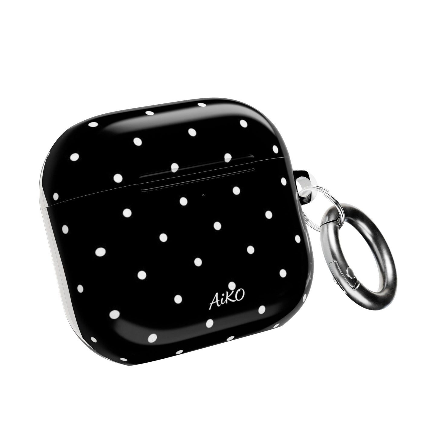 Polka Dot (Black and white) AirPods Cases