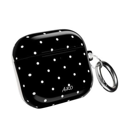 Polka Dot (Black and white) AirPods Cases