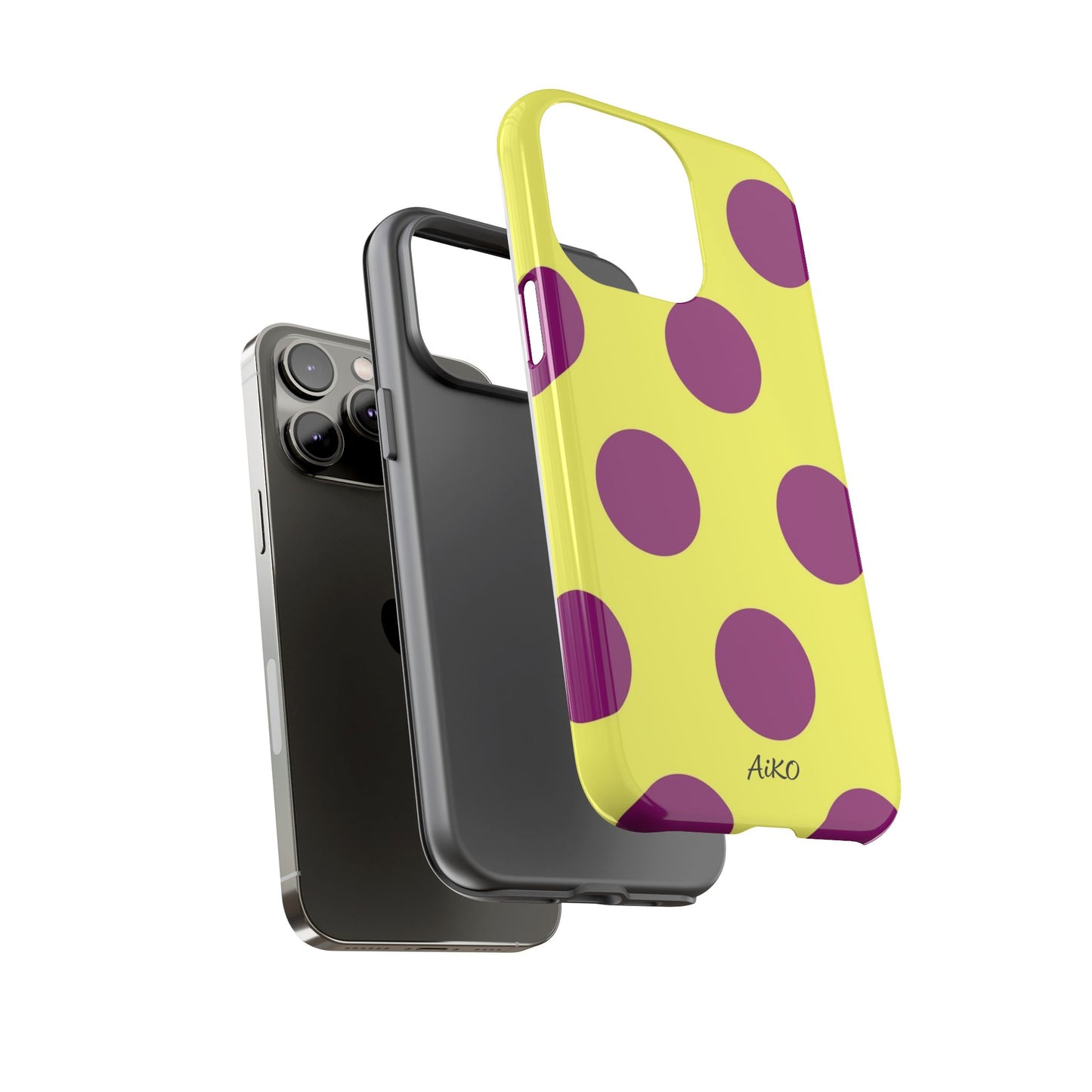 Polka Dots (Yellow & Purple)