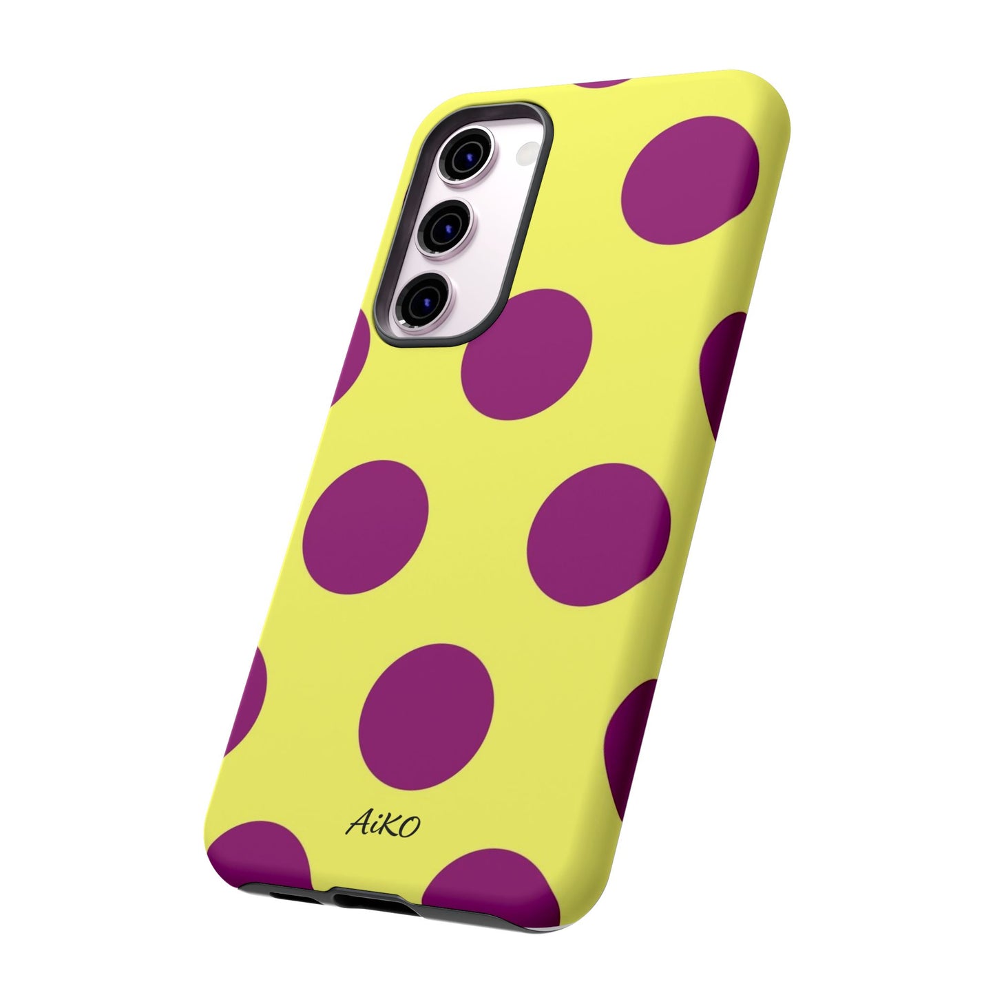 Polka Dots (Yellow & Purple)