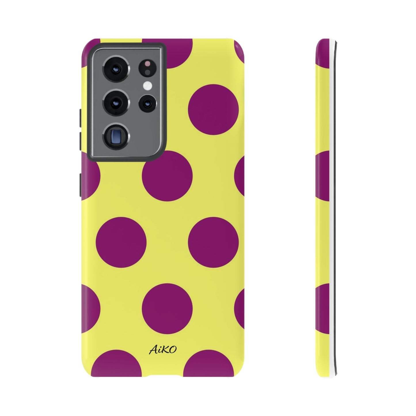 Polka Dots (Yellow & Purple)