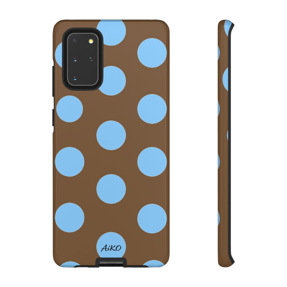 Polka Dots (Blue & Brown)
