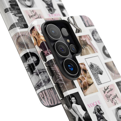 Fashion Collage Phone Case — Pink Vogue Magazine Aesthetic Tough Case