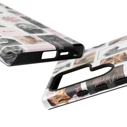 Fashion Collage Phone Case — Pink Vogue Magazine Aesthetic Tough Case