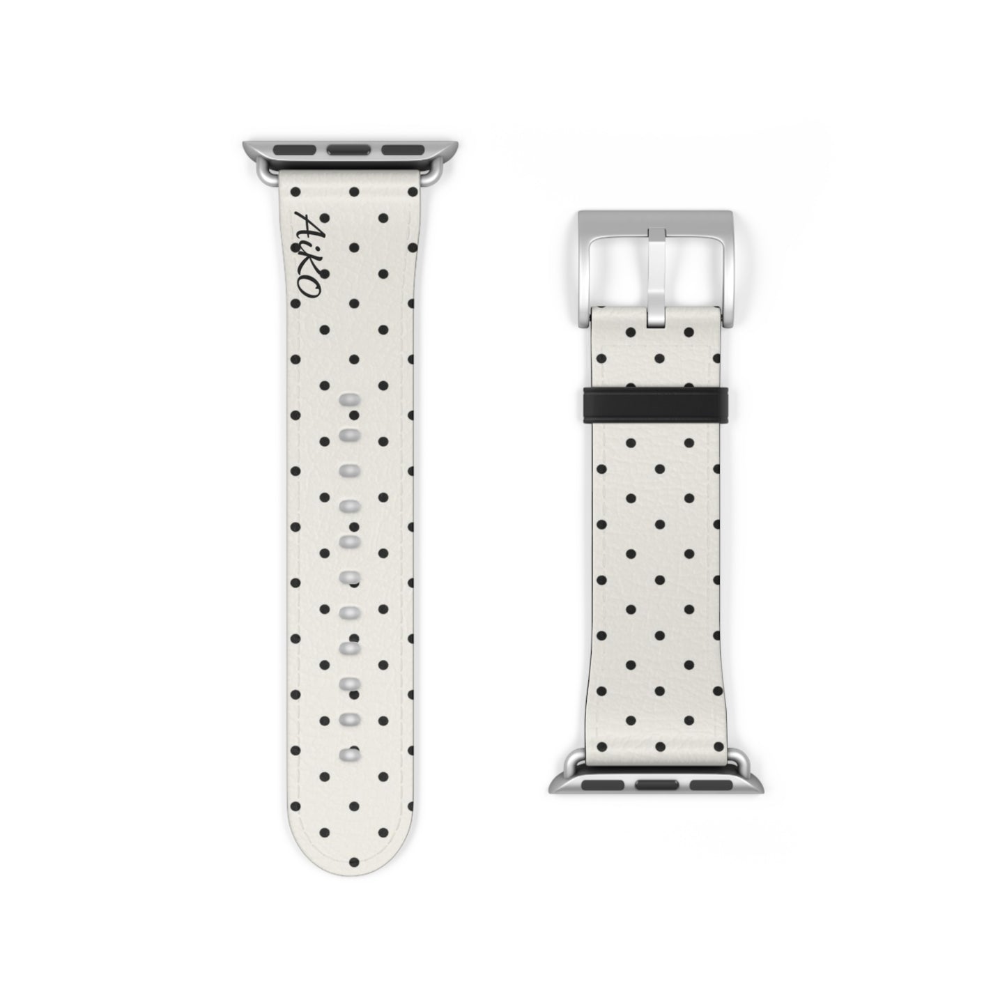 Polka Dot ( White and Black) Apple Watch Band