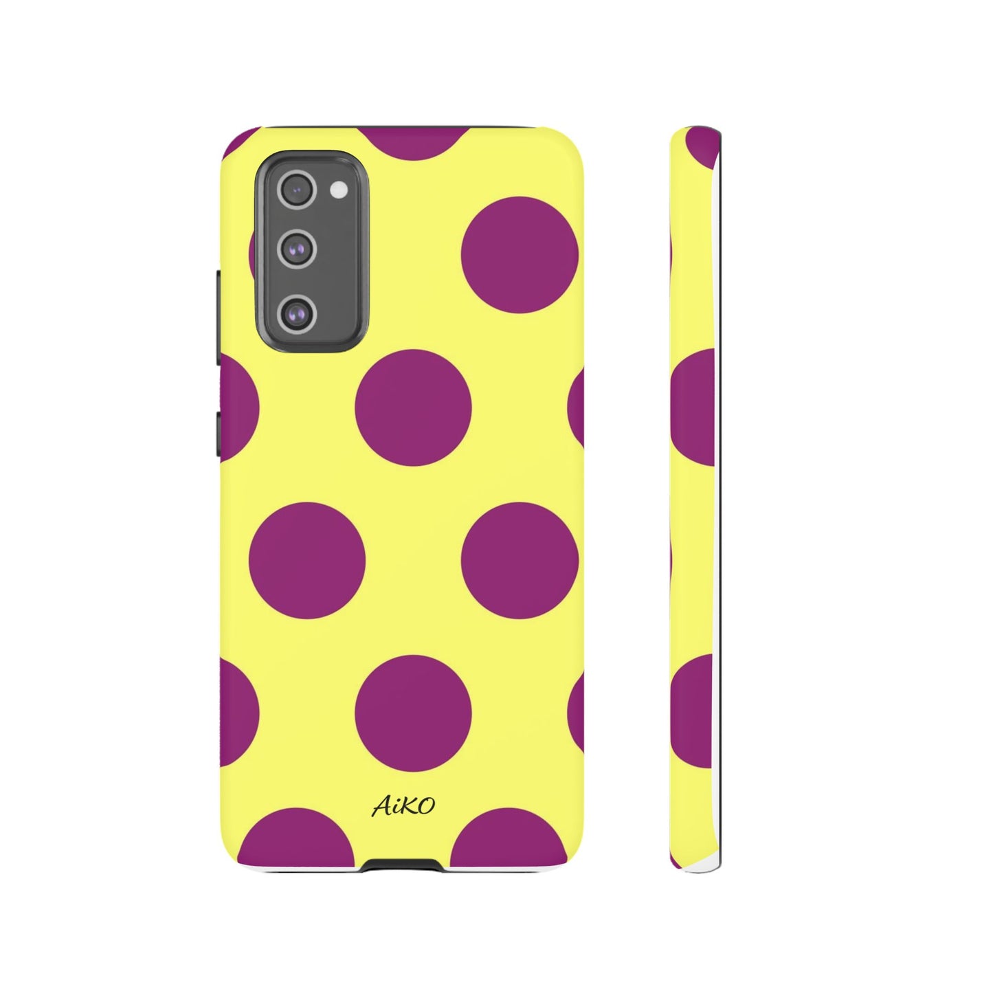 Polka Dots (Yellow & Purple)