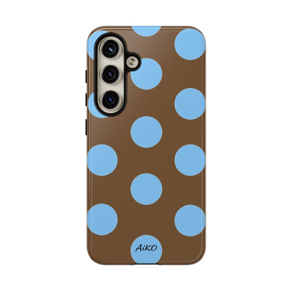 Polka Dots (Blue & Brown)