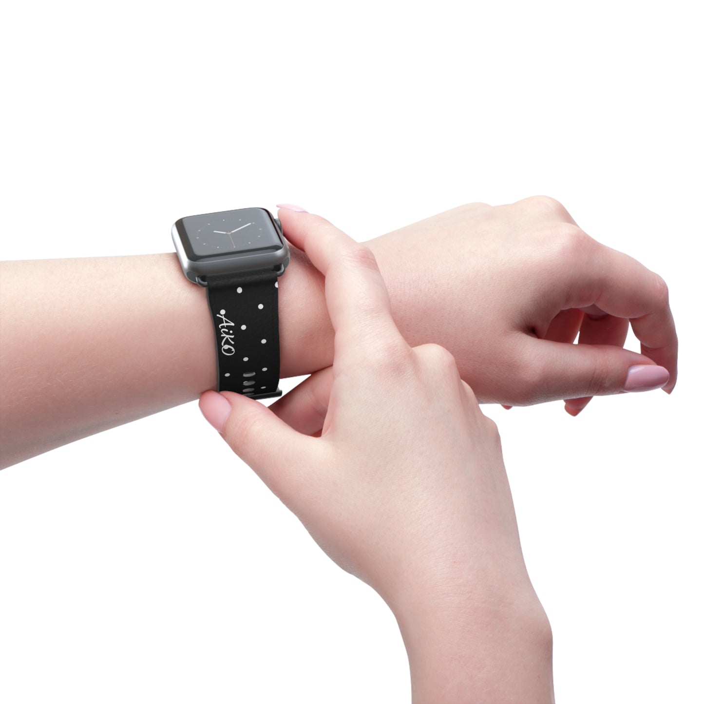 Polka Dot ( Black and White) Apple Watch Band