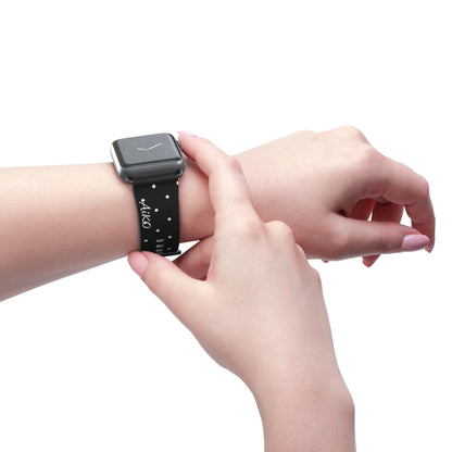Polka Dot ( Black and White) Apple Watch Band