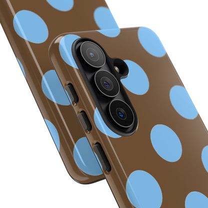 Polka Dots (Blue & Brown)