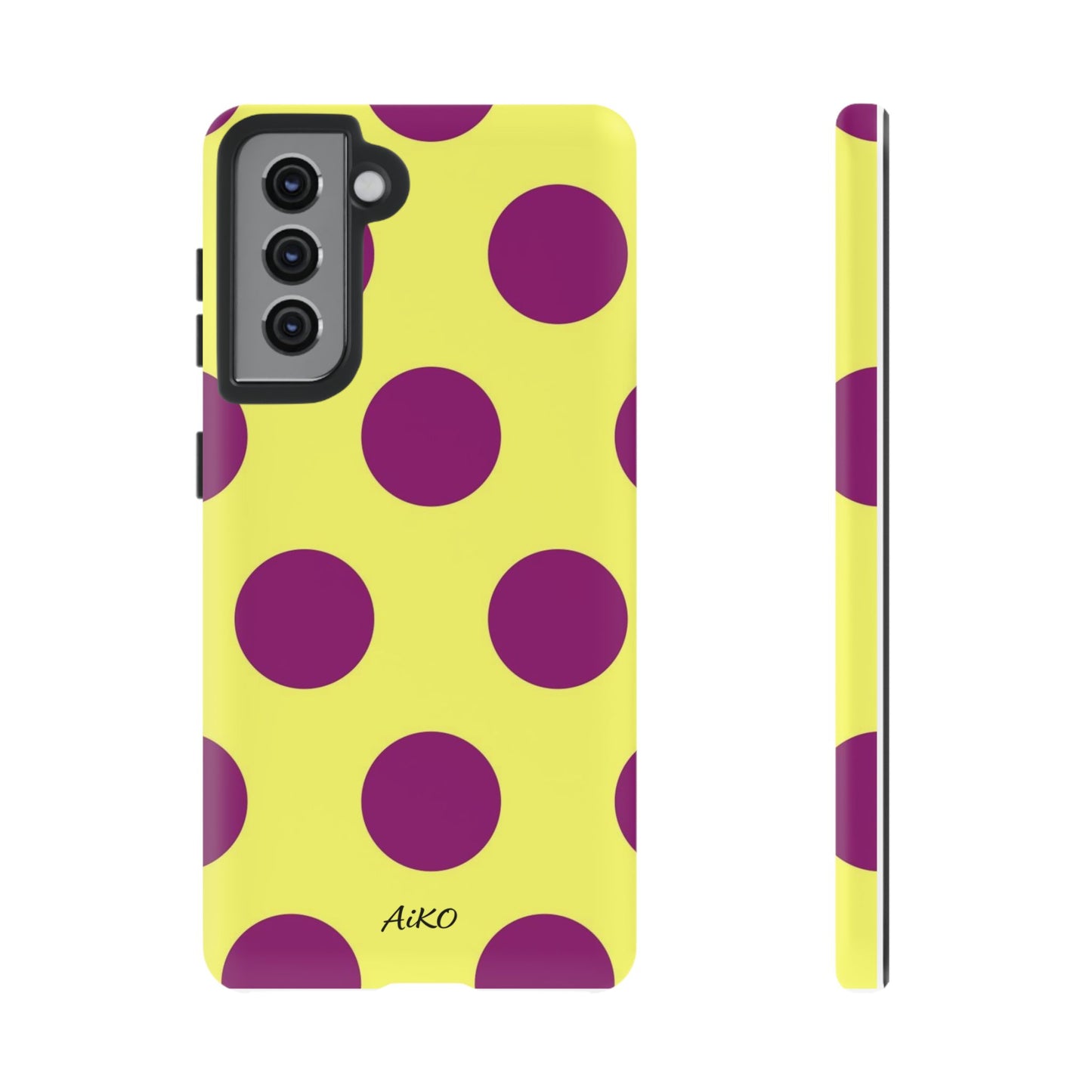Polka Dots (Yellow & Purple)